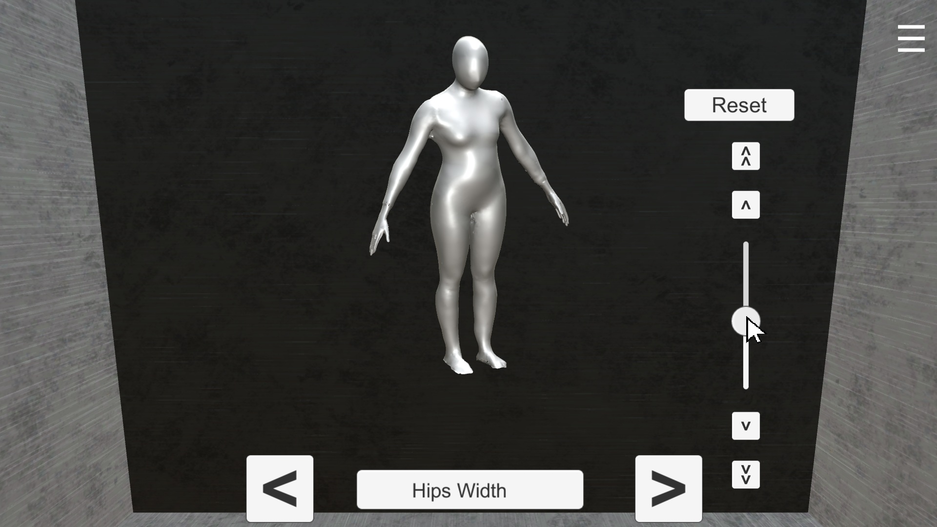Somatomap 3D avatar tool with adjustable body parts